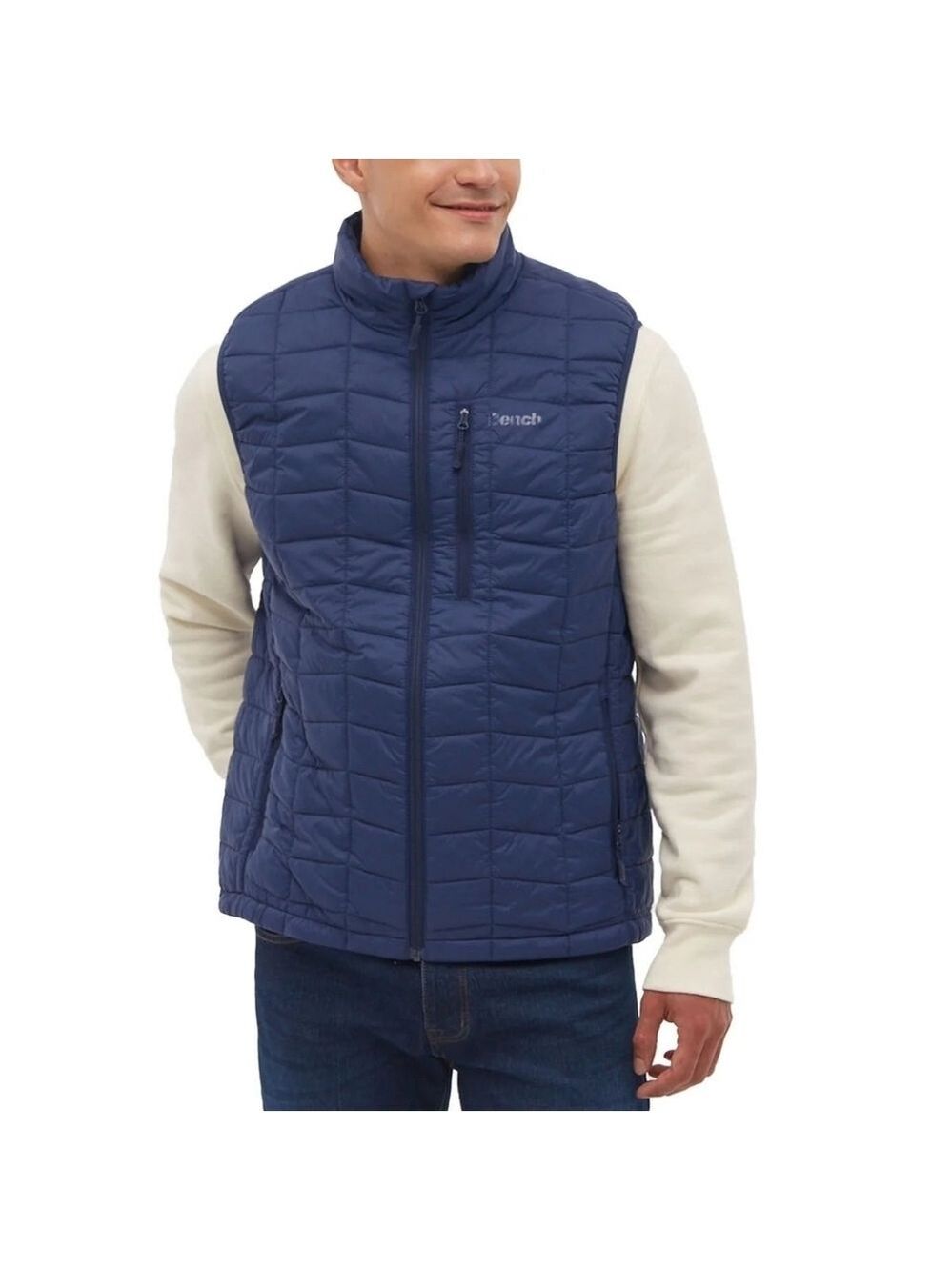 XXL • Bench •  Men's Packable Navy Quilted Vest